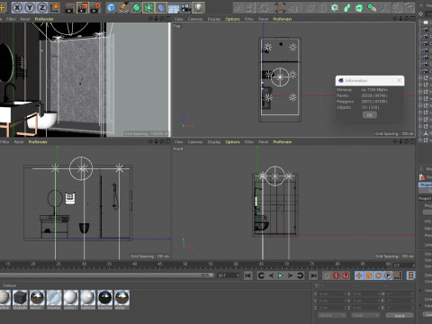 Modern Small Bathroom 3D Modell