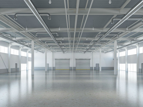 Warehouse Modern interior 3D Model