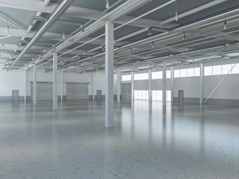 Warehouse Modern interior 3D Model