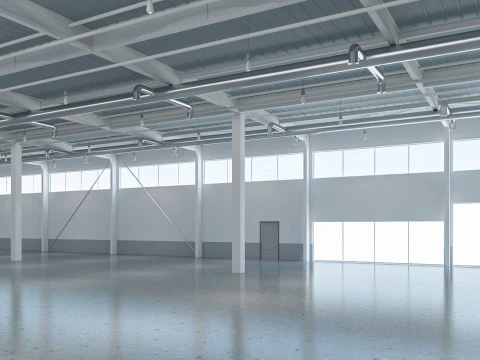 Warehouse Modern interior 3D Model