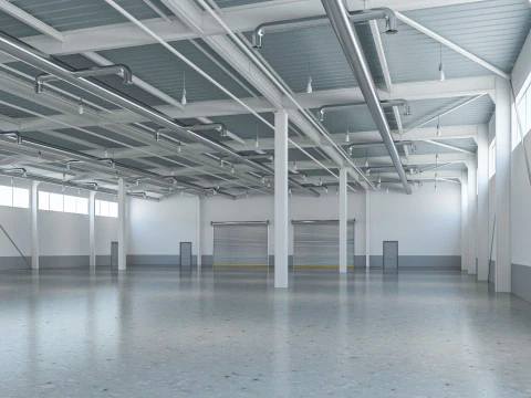 Warehouse Modern interior 3D Model