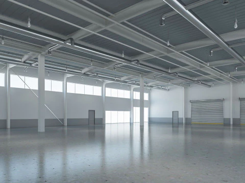 Warehouse Modern interior 3D Model