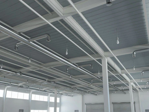 Warehouse Modern interior 3D Model
