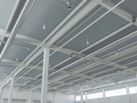 Warehouse Modern interior 3D Model