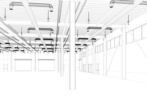 Warehouse Modern interior 3D Модель