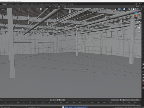 Warehouse Modern interior 3D Модель