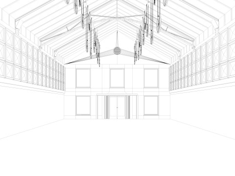 Modern Warehouse interior and exterior 2 3D Model