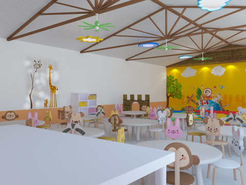 Nursery School Classroom 3D Model