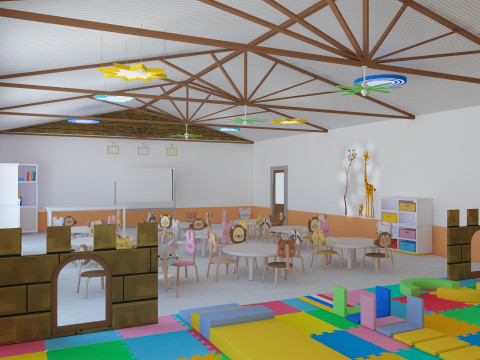 Nursery School Classroom 3D Model