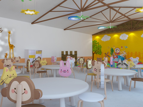 Nursery School Classroom 3D Model