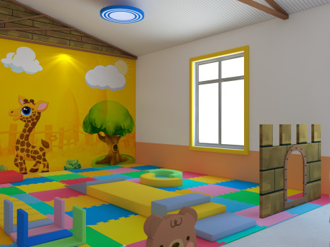 Nursery School Classroom 3D Model