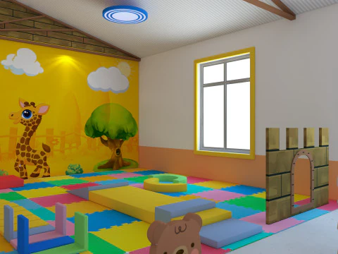 Nursery School Classroom 3D Model