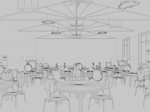 Nursery School Classroom 3D Model