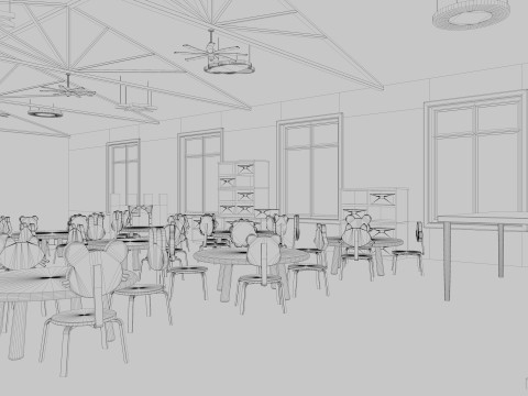 Nursery School Classroom 3D Model