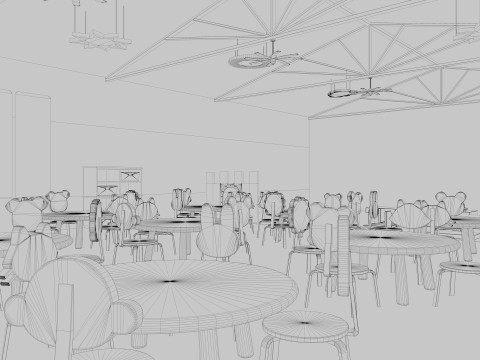 Nursery School Classroom 3D Model