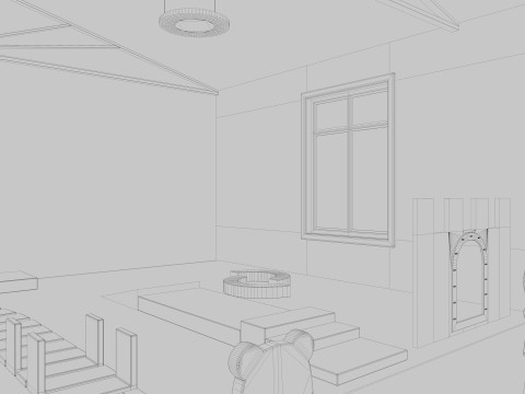 Nursery School Classroom 3D Model