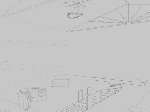 Nursery School Classroom 3D Model