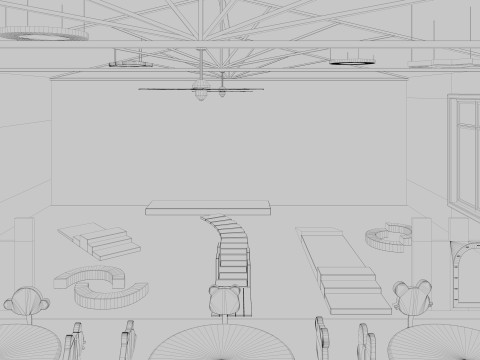 Nursery School Classroom 3D Model