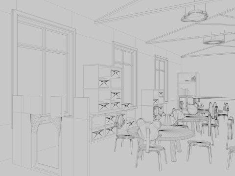 Nursery School Classroom 3D Model