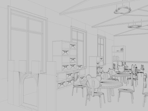 Nursery School Classroom 3D Model