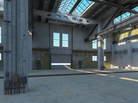 Old Factory Building 3D Model