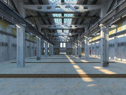 Old Factory Building 3Dモデル