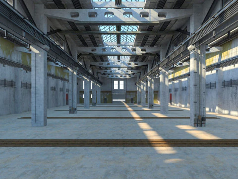 Old Factory Building 3D Model