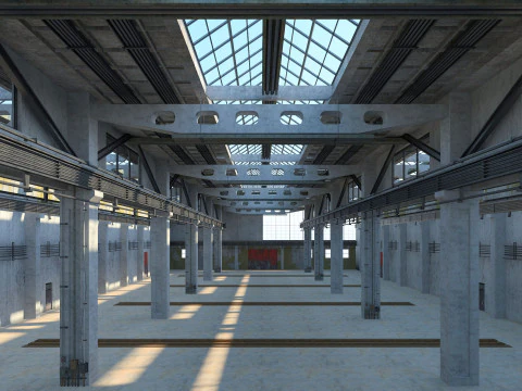 Old Factory Building 3D Model