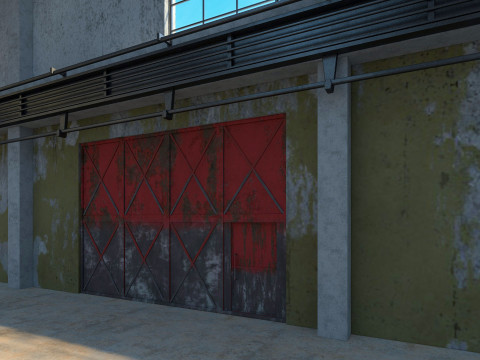 Old Factory Building 3Dモデル
