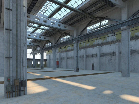 Old Factory Building 3D Model