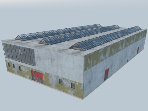 Old Factory Building 3Dモデル