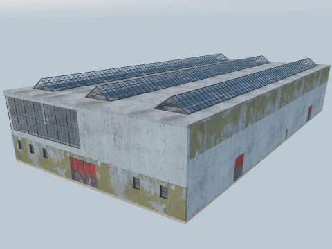 Old Factory Building 3D Model