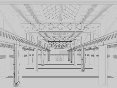 Old Factory Building 3Dモデル