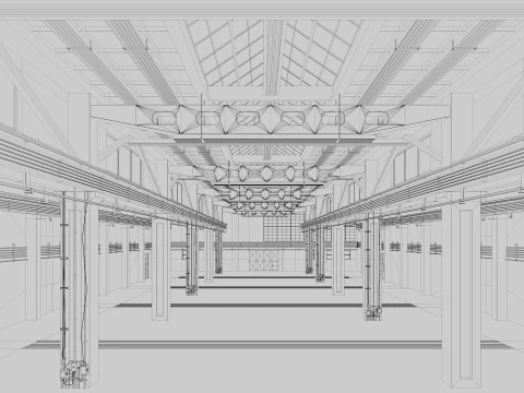 Old Factory Building 3D Model