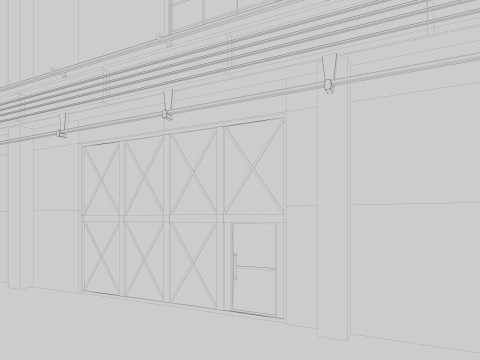 Old Factory Building 3Dモデル