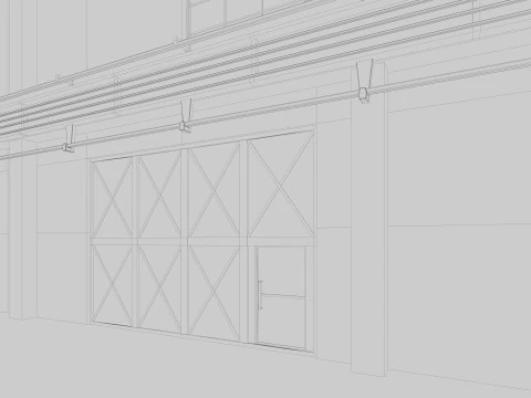Old Factory Building 3D Model