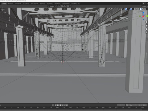 Old Factory Building 3Dモデル