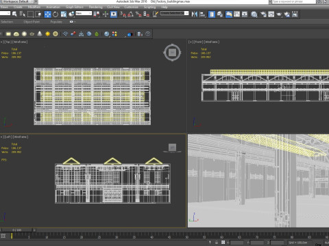 Old Factory Building 3Dモデル