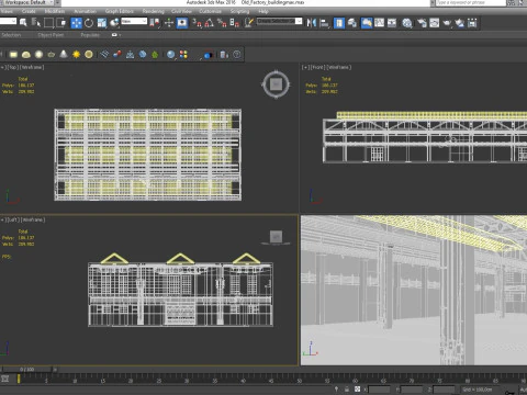 Old Factory Building 3D Model