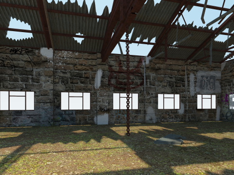 Old Warehouse 3 interior and exterior Modelo 3D