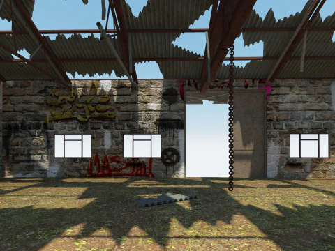 Old Warehouse 3 interior and exterior 3D Model