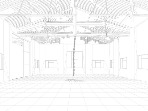 Old Warehouse 3 interior and exterior 3D Model
