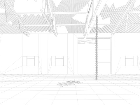 Old Warehouse 3 interior and exterior Modelo 3D