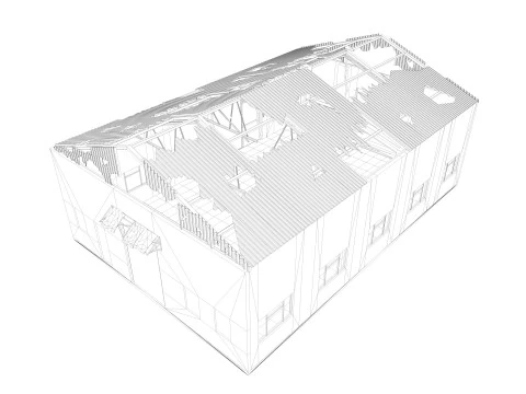 Old Warehouse 3 interior and exterior 3D Model