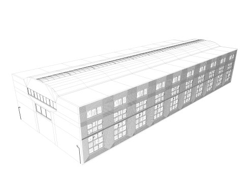 Old Warehouse interior and exterior 4 3D Model