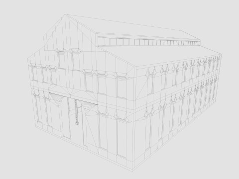 Old Warehouse 5 interior and exterior 3D Model