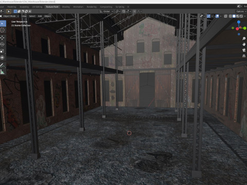 Old Warehouse 5 interior and exterior 3D Model