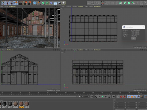 Old Warehouse 5 interior and exterior 3D Model