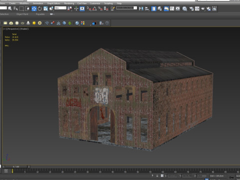 Old Warehouse 5 interior and exterior 3D Model