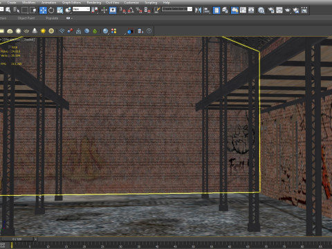 Old Warehouse 5 interior and exterior 3D Model